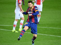 Messi concretó una gran actuación individual. AFP / L. Gene