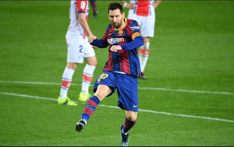 Messi concretó una gran actuación individual. AFP / L. Gene