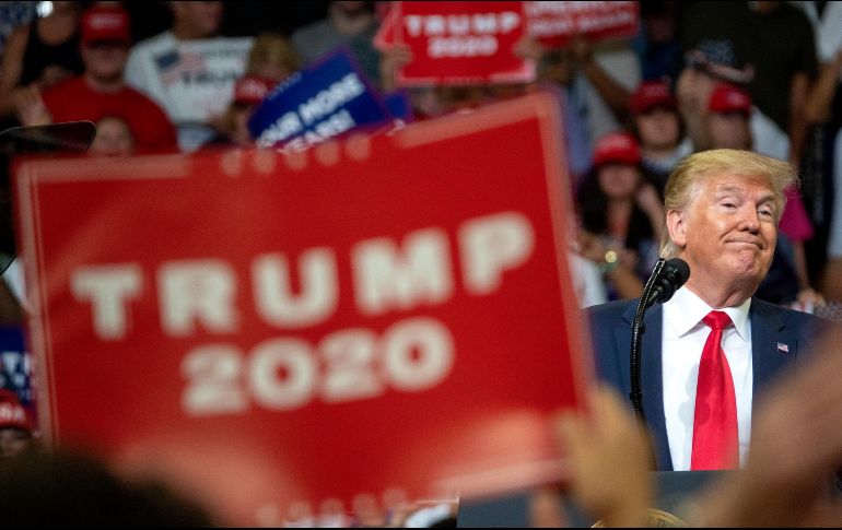 Trump mencionó que su movimiento para hacer a EU “grande de nuevo, acaba de empezar”. EFE/C. Herrera