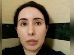 Una captura de uno de los reveladores mensajes en video que la princesa Latifa mandó en secreto, obtenidos por BBC Panorama. Fuente de la imagen. Princesa Latifa