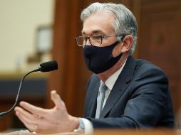 El presidente de la Reserva Federal (Fed) de EU, Jerome Powell, comparece ante los medios tras una reunión. EFE/ARCHIVO