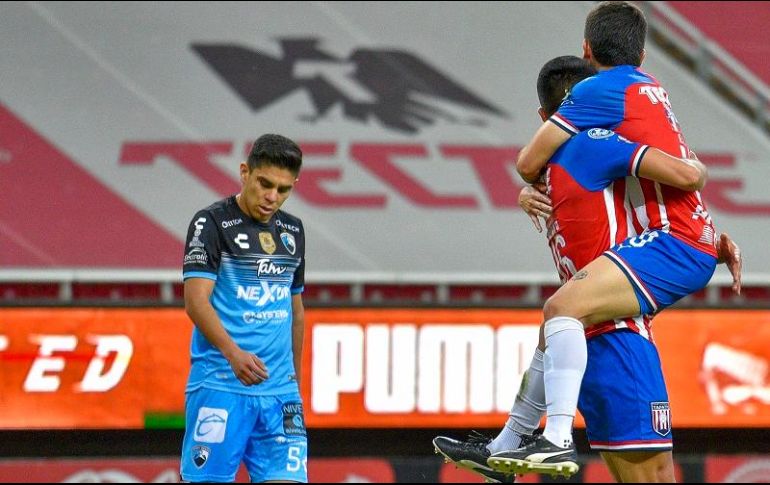 Tapatío pudo conservar la ventaja mínima gracias a la falta de contundencia de los visitantes. IMAGO 7/S. Bautista