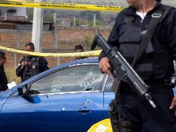 Seis estados concentraron casi la mitad de los homicidios, con Guanajuato a la cabeza (335), seguido por Baja California (284), Jalisco (212), Michoacán (204), Chihuahua (196) y Estado de México (168). EFE / ARCHIVO
