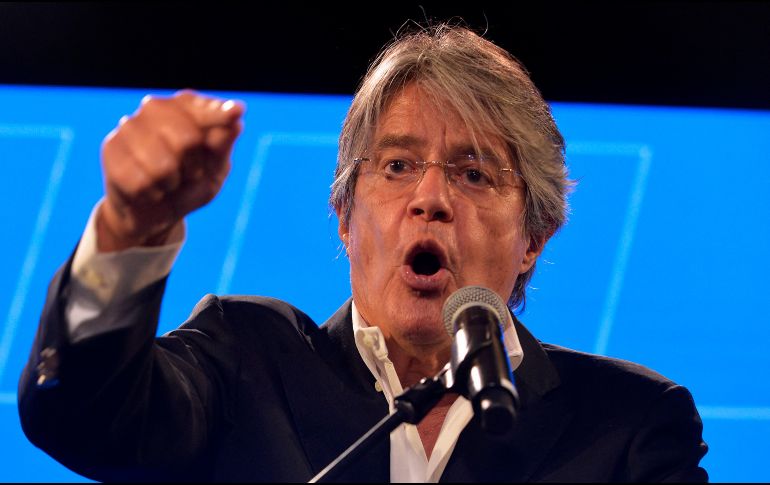 El exbanquero de derecha Guillermo Lasso quedó en segundo lugar en la primera vuelta de los comicios presidenciales de Ecuador, con el 19.74% de los votos. AFP/ARCHIVO