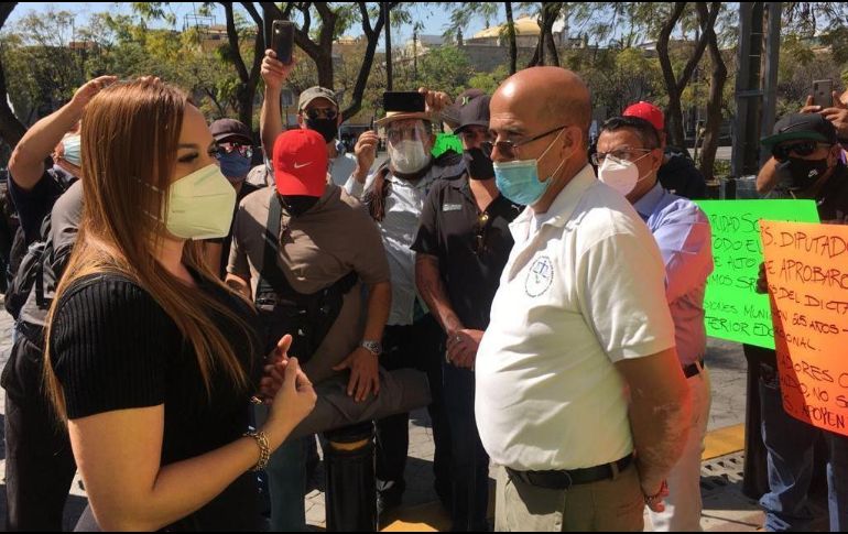 Los manifestantes fueron atendidos por la diputada de Morena, Érika Pérez García. Cortesía