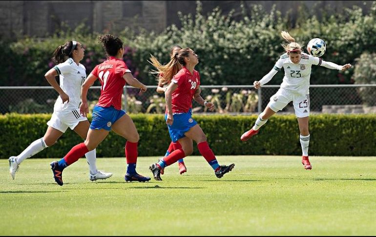 La entrenadora de la Selección Nacional femenil, Mónica Vergara, se dijo contenta y orgullosa de lo que mostró su equipo. IMAGO 7/E. Espinosa