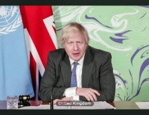 Boris Johnson se dirige al Consejo de Seguridad de la ONU en videoconferencia. ONU/E. Debebe