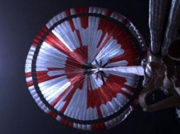 La misión Perseverance en Marte llevaba un mensaje oculto en el paracaídas. Fuente de la imagen, NASA/JPL-Caltech