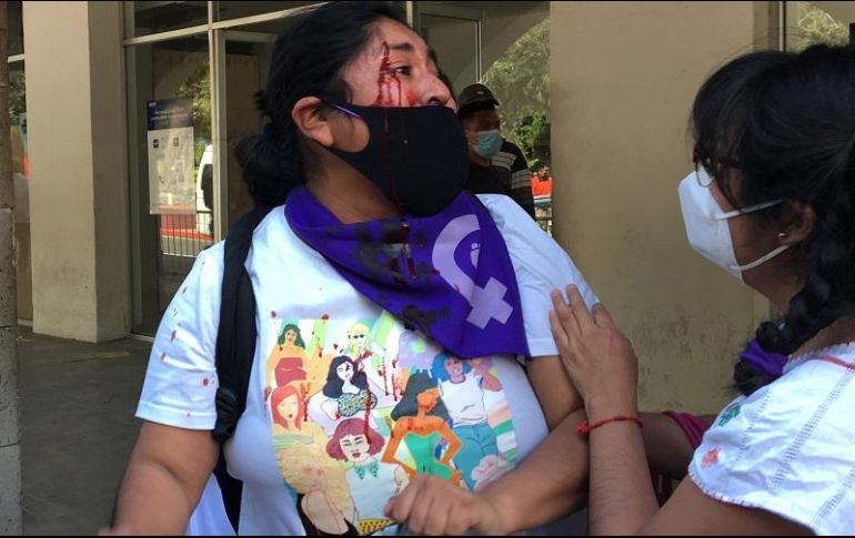 Yolitzin Jaimes acudió con la esperanza de que AMLO escuchara sus demandas contra Félix Salgado Macedonio. SUN