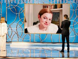 La mejor serie dramática fue el drama histórico “The Crown”. AFP