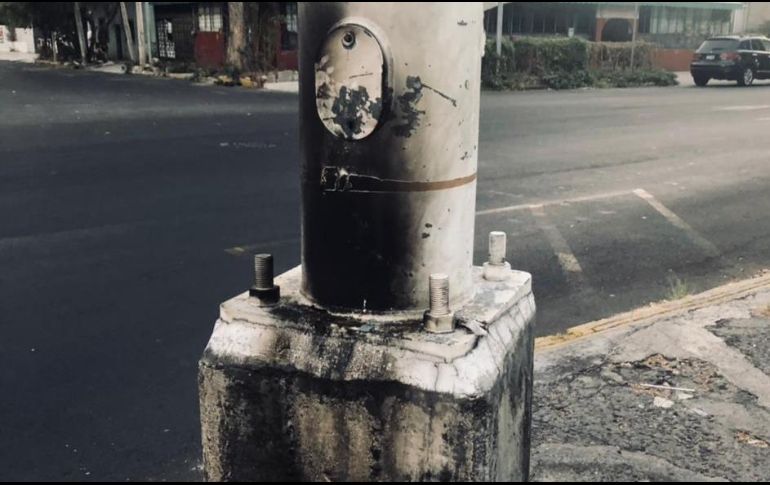 Este es el cuarto ataque realizado a los postes de este sistema de videovigilancia. ESPECIAL