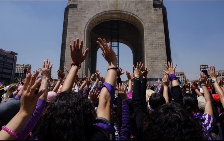 La jefa de Gobierno de la Ciudad de México hizo un llamado para que la manifestación del próximo 8 de marzo se realice de forma pacífica. NTX/ARCHIVO