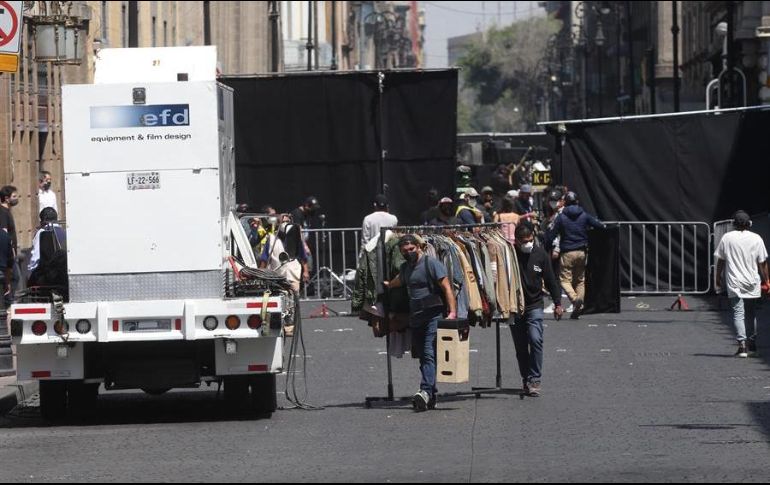 El segundo día de grabaciones de la película 