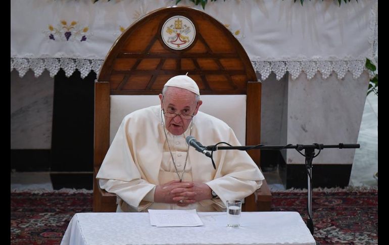 Francisco pidió el compromiso de la comunidad internacional para llevar la paz a Iraq y todo Oriente Medio, 