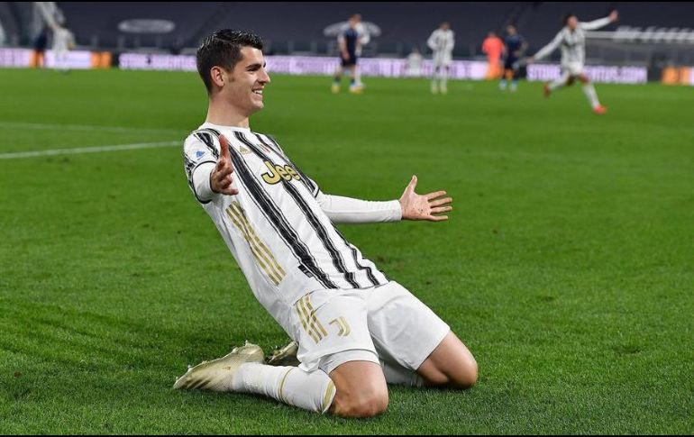 Álvaro Morata anotó a los minutos 57 y 60. EFE/A. Di Marco