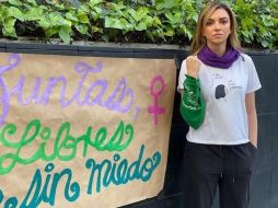 Regina Blandón se manifestó en el Día Internacional de la mujer. INSTAGRAM / reginablandon