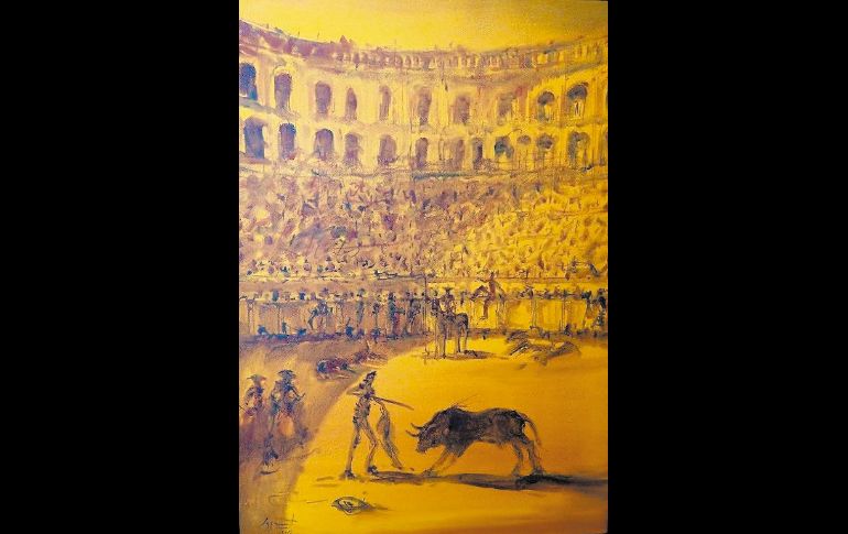 “LA PLAZA 2”. Acrílico sobre tela, obra de Jazzamoart. CORTESÍA