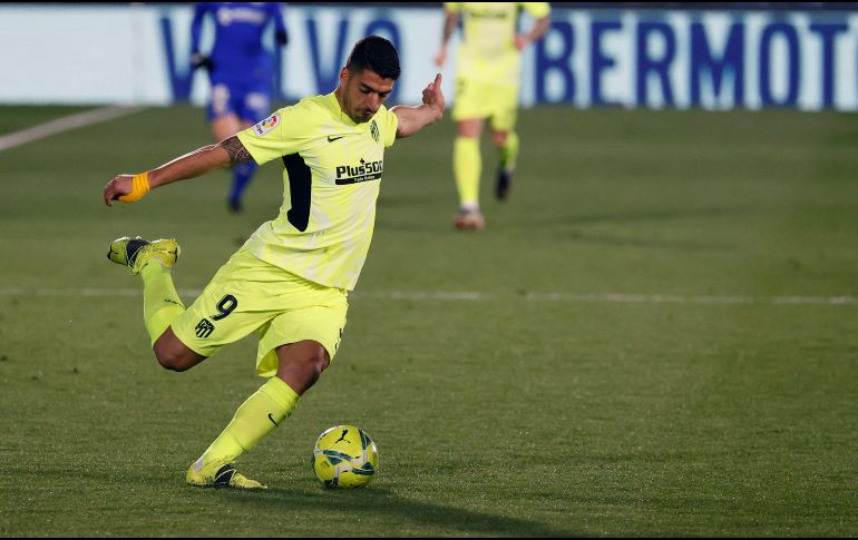 Luis Suárez. El delantero uruguayo no pudo perforar las redes en el encuentro de ayer. EFE/Ballesteros