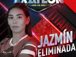 Jazmín Hernández (Titánes) perdió ante Evelyn Guijarro (“Héroes”). ESPECIAL / Exatlón México / Tv Azteca