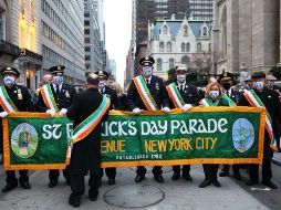 Tanto el desfile como la tradicional misa en la Catedral de San Patricio fueron transmitidos para que los estadounidenses pudieran celebrar de forma remota. AFP/M. Santiago