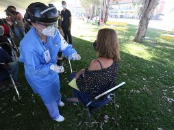 Criterios como el Registro en la plataforma Mi Vacuna y el orden alfabético fueron descargatados para la vacunación de adultos mayores en Guadalajara. EL INFORMADOR/F. Atilano