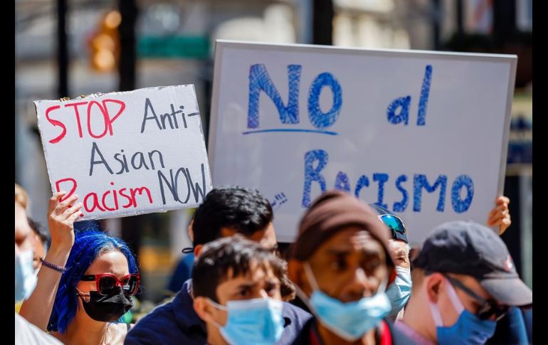 Asistentes de todas las edades, razas y orígenes étnicos se reunieron en Liberty Plaza, en Atlanta, portaron pancartas y ovacionaron a los oradores participantes. EFE/E. Lesser