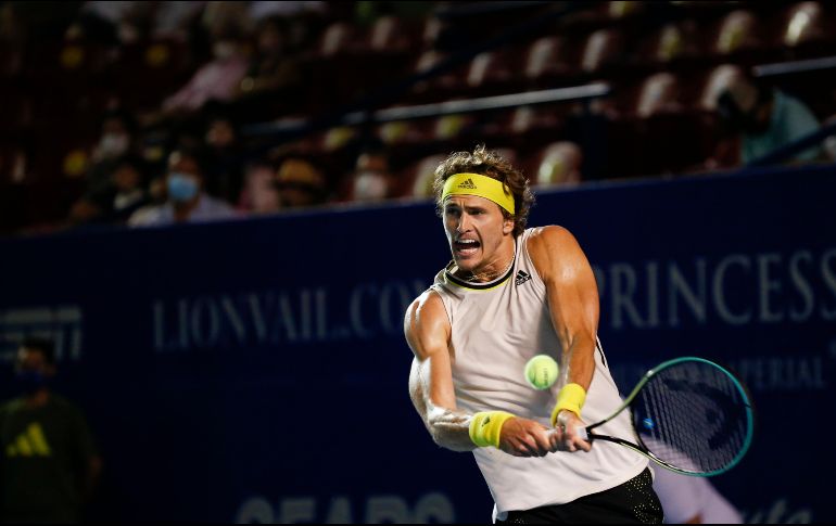 El alemán entregó hoy en la final del Abierto Mexicano de Tenis su mejor exhibición del año para coronarse. AP