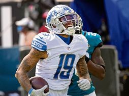 PRODUCTIVO. Golladay tuvo tres mil 068 yardas por recepción en su carrera de cuatro años con los Lions de Detroit. En 2020 vio acción en sólo cinco partidos. AP