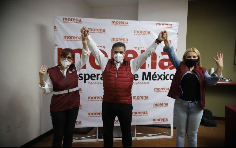Morena registró su planilla de aspirantes a regidores a Guadalajara para acompañar a su candidato Carlos Lomelí Bolaños. Cortesía