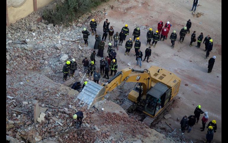 El derrumbe de edificios no es algo inusual en Egipto, donde la construcción de mala calidad es una constante. EFE/M. Hossan