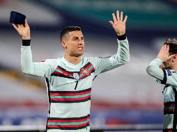Cristiano Ronaldo estalló en el tiempo añadido del partido disputado en Belgrado contra Serbia (2-2). EFE / M. Lopes