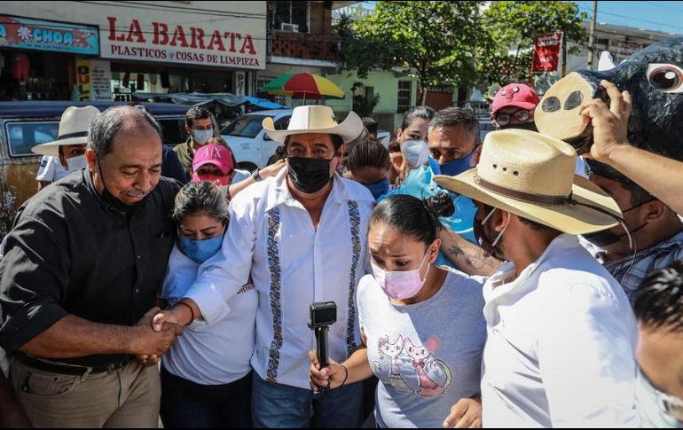 Félix Salgado Macedonio informó que impugnará ante el Tribunal Federal Electoral la decisión del INE de cancelar su registro. EFE/ARCHIVO