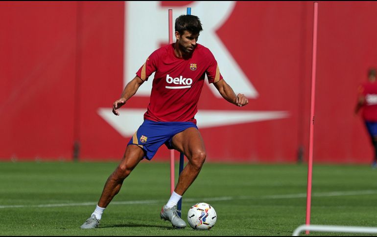 Gerard Piqué busca estar totalmente disponible para la final de Copa y para el clásico ante el Real Madrid. ARCHIVO