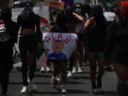 Dentro de su posicionamiento las asistentes recriminaron los actos policiales que han violentado los derechos humanos de las víctimas. EL INFORMADOR / F. Atilano