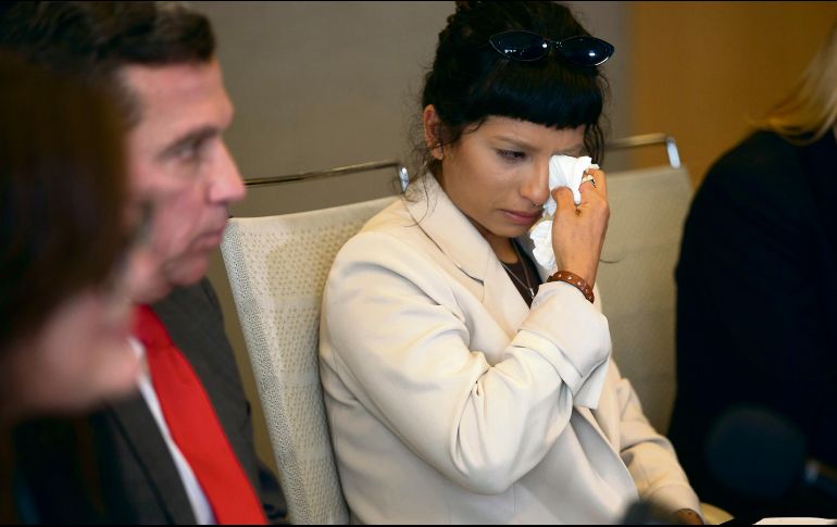 SOBREVIVIENTE. Ashley Solís señala que las agresiones de Watson le han marcado la vida y le han causado mucho dolor. AP • Y. Lee