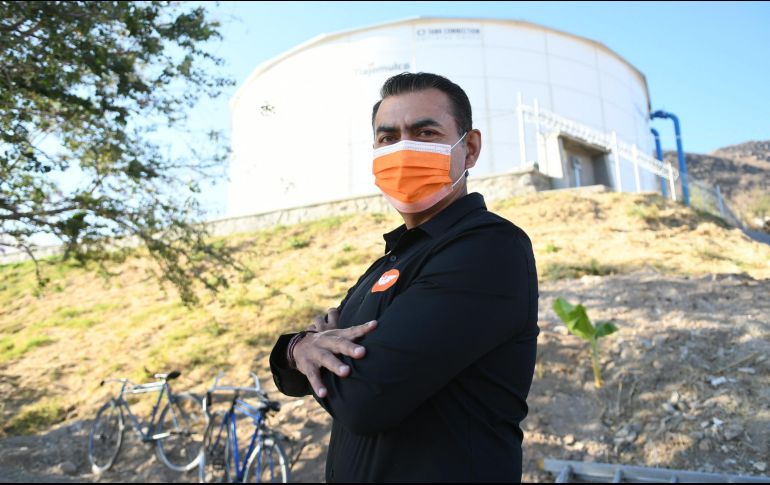 Zamora resalta que continuará con las obras de contención y el mantenimiento de manera permanente. ESPECIAL / Salvador Zamora