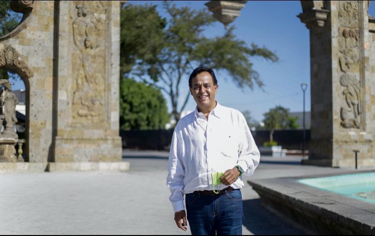 Salvador Cosío afirma que, de ganar la elección, trabajará para que mejore la seguridad en Zapopan. EL INFORMADOR/F. Atilano