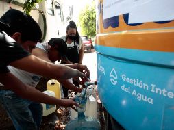 Ante el desabasto de agua el SIAPA exhorta a cuidar el vital líquido. ESPECIAL / SIAPA
