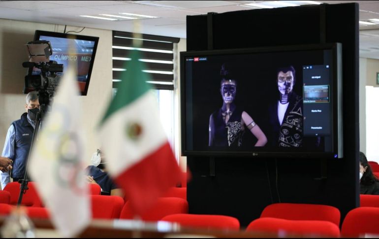 Durante la presentación de los posibles uniformes de gala, se explicaron cada uno de los tres conceptos que definen cada diseño. TWITTER / @COM_Mexico