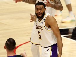 Talen Horton-Tucker. Fue sancionado por abandonar el banquillo. AFP/K. Mulcahy