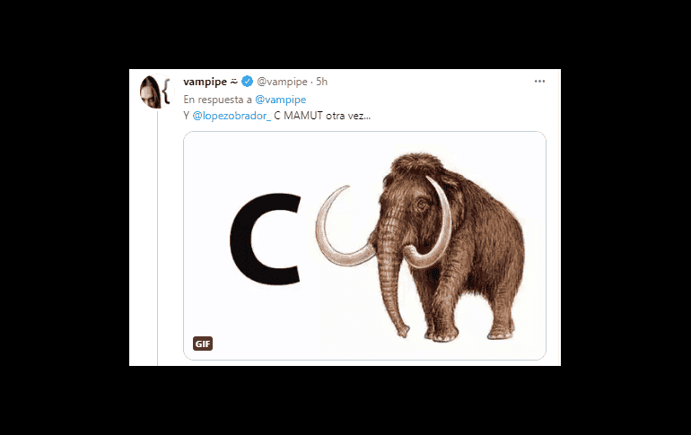 Tunden en redes logo con mamut del Aeropuerto de Santa Lucía