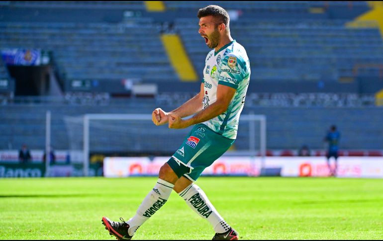 Atlas vs León: Emmanuel Gigliotti adelanta a la Fiera. Imago7 / S. Laureano