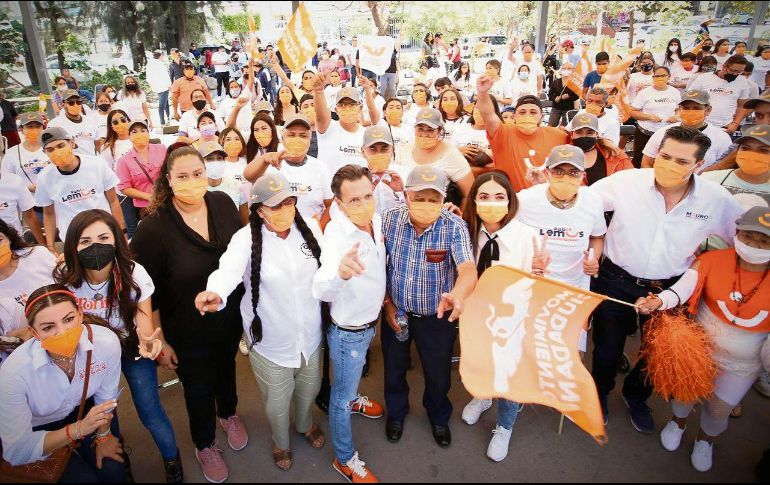 Pablo Lemus pidió confianza a la gente para que vote por él. ESPECIAL
