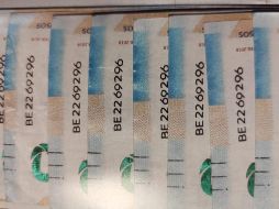 Los detenidos tenían 19 billetes falsos de 500 pesos. ESPECIAL /