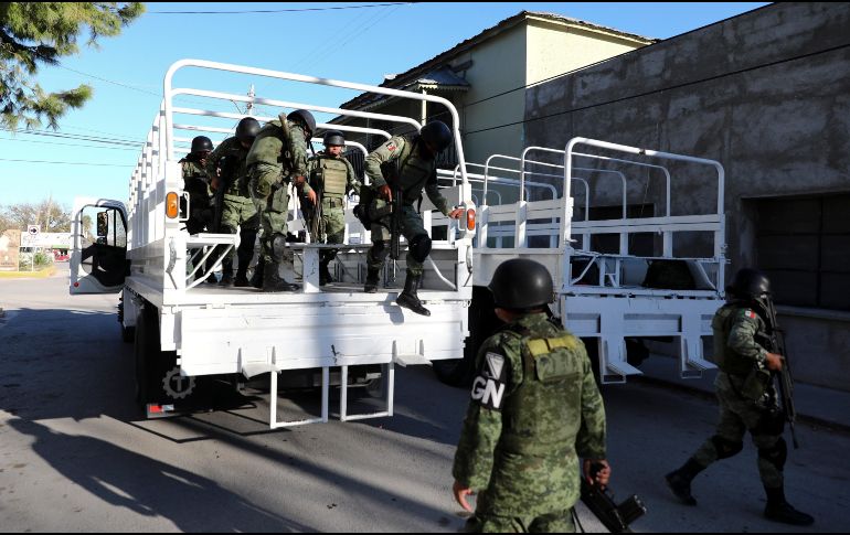 En el despliegue en México también hay miembros del Ejército y de la Marina. AP / ARCHIVO