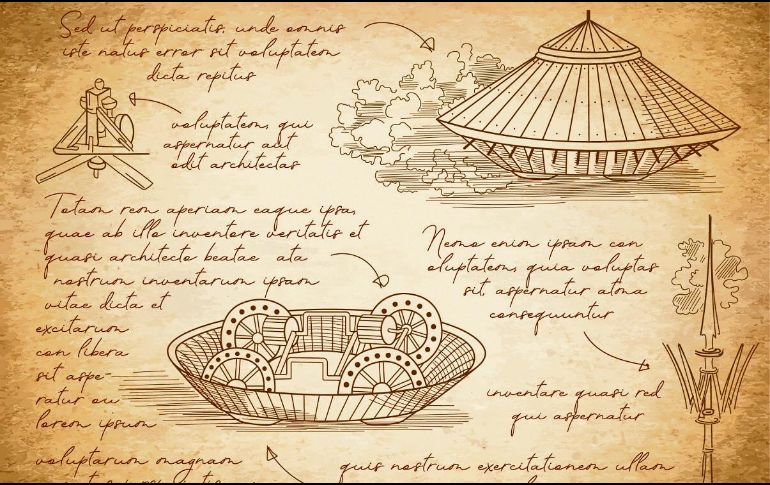 LEONARDO DA VINCI. La gran mayoría de estos inventos en el papel dan cuenta de un visionario, pues los siglos y las posibilidades tecnológicas probaron que aquello que su imaginación plasmó era factible.  ESPECIAL