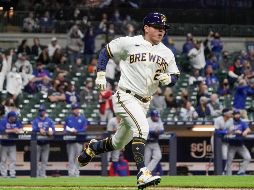 Ramón y Luis Urías (foto) se volaron la barda con sus respectivos equipos, Baltimore Oriols  y Milwaukee Brewers, un hecho inédito. AP / M. Gash