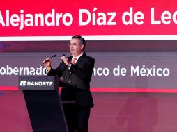 El gobernador del Banco de México, Alejandro Díaz de León, durante su participación en un Foro Empresarial en la Ciudad de México. EFE/ARCHIVO