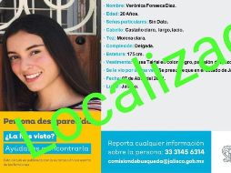 La joven fue reportada como desaparecida en Manzanillo, Colima, desde el 7 de abril. ESPECIAL