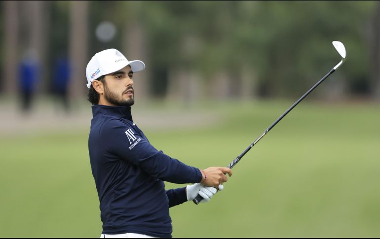 El mexicano Abraham Ancer fue de quienes tomaron buen provecho de las condiciones para registrar un gran resultado y pegar un buen salto en el tablero. AFP / S. Greenwood